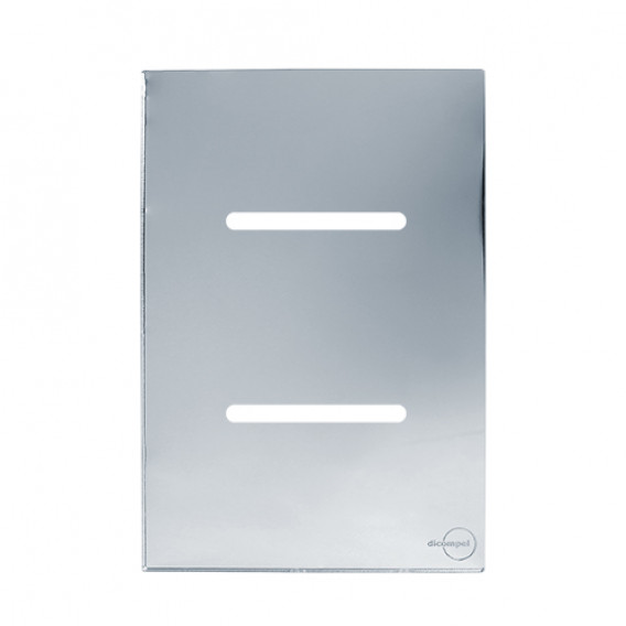 Placa p/ 2 Interruptores 4x2 - Novara Glass espelhada Placa p/ 2 Interruptores 4x2 - Novara Glass espelhada